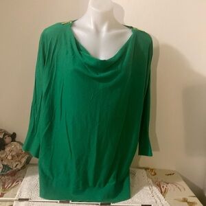 🌈 Michael Kors Xl tunic with gold tone zippers on shoulders … with Ralph Lauren!